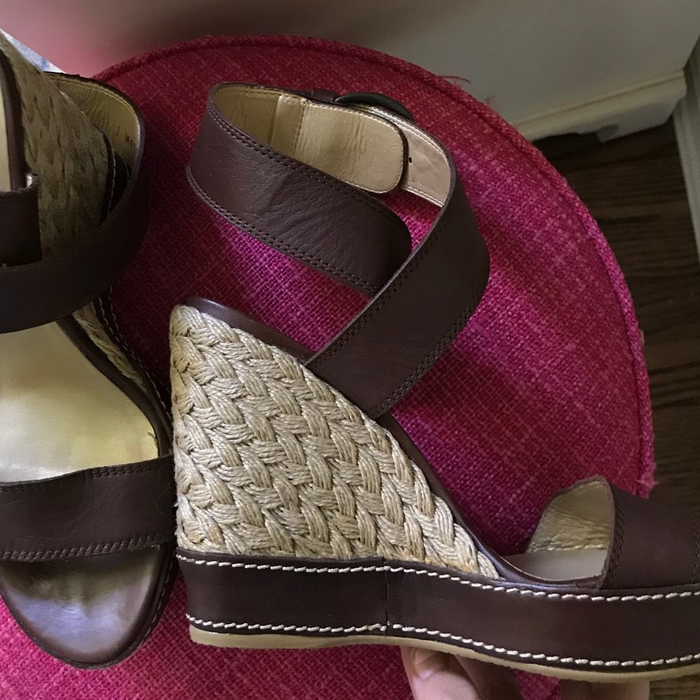 Stuart Weitzman Women's Xray Wedge Sandal In Root